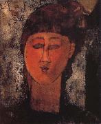 Amedeo Modigliani Girl with Braids France oil painting reproduction